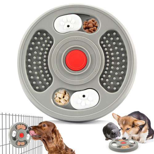 2-in-1 Slow Feeder Bowl &amp; Lick Mat for Dogs &amp; Cats