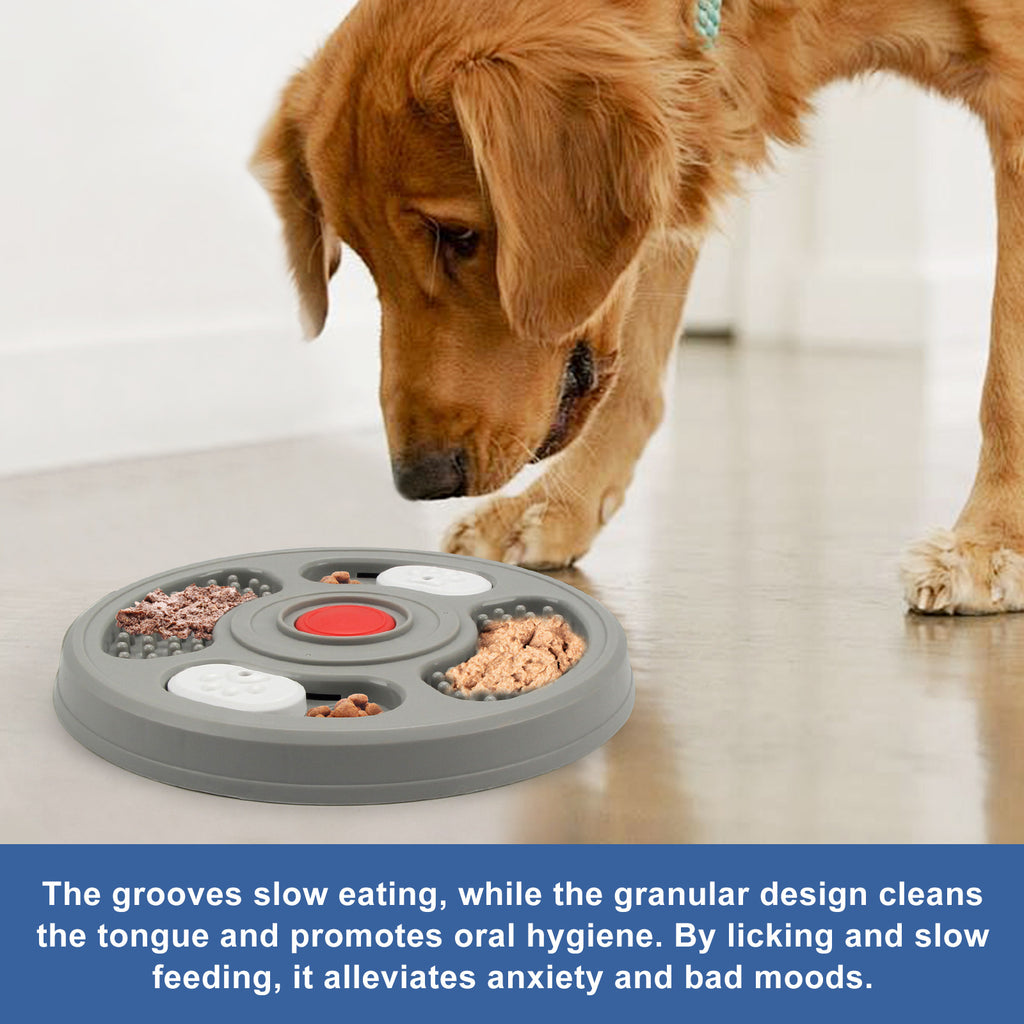 2-in-1 Slow Feeder Bowl &amp; Lick Mat for Dogs &amp; Cats4