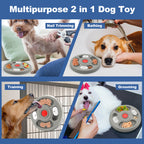 2-in-1 Slow Feeder Bowl &amp; Lick Mat for Dogs &amp; Cats7