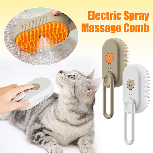 3-in-1 Steam Grooming Brush Gentle grooming, easier brushing and less loose fur — for cats and dogs.