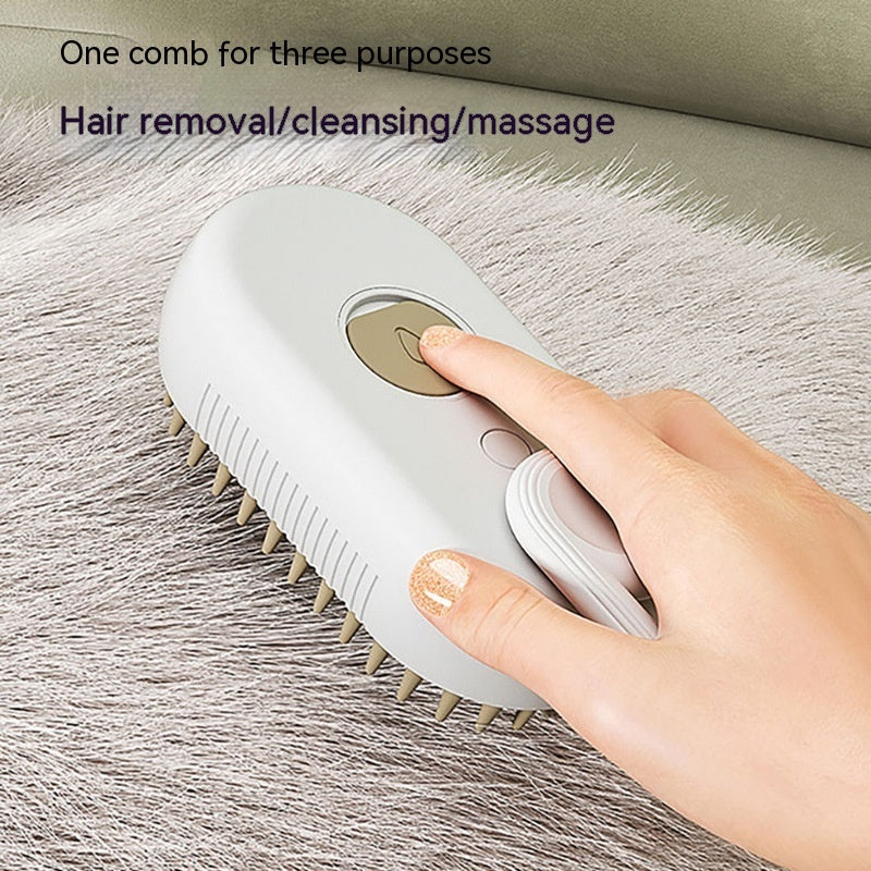 3-in-1 Steam Grooming Brush Gentle grooming, easier brushing and less loose fur — for cats and dogs 1