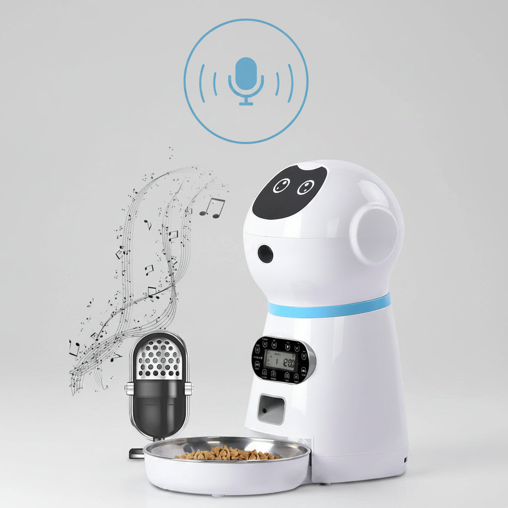 Automatic Pet Feeder with Removable Grain Storage Barrel