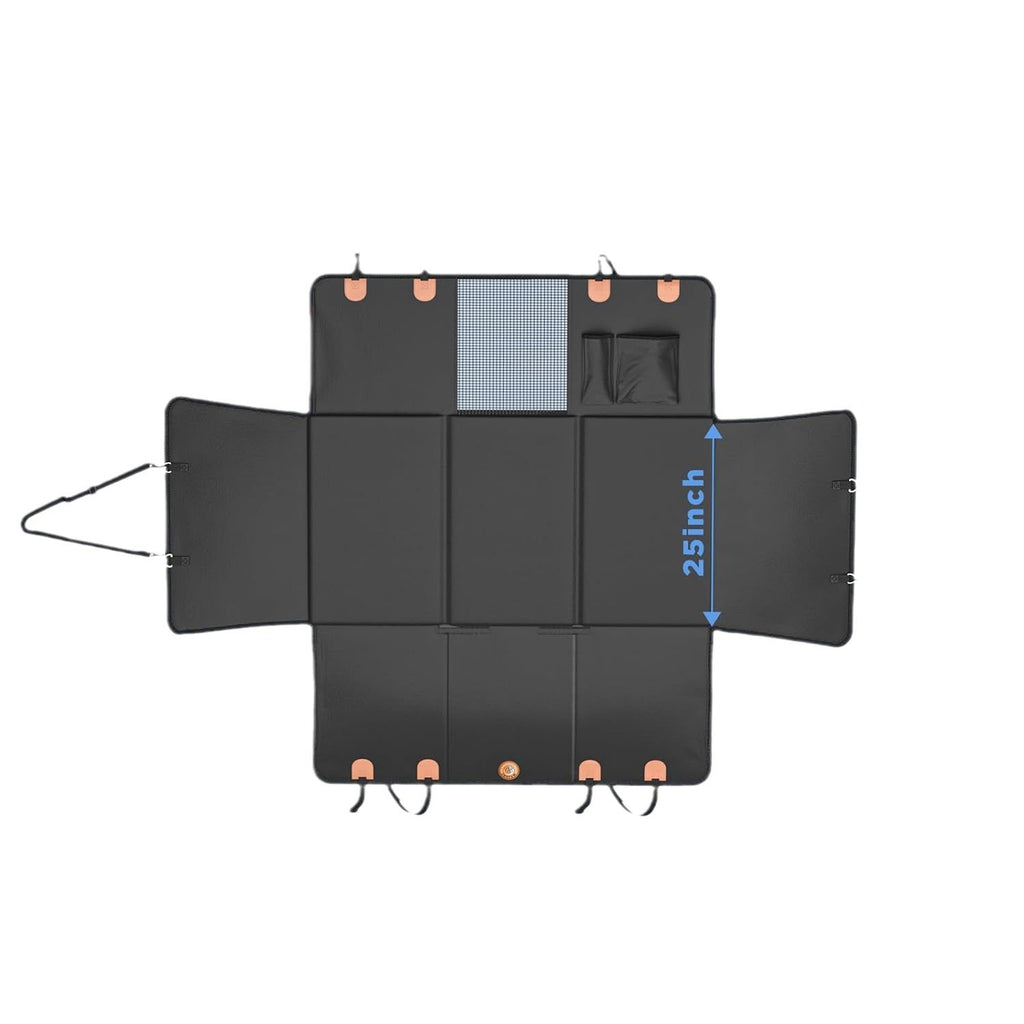 Hard Bottom PU Leather Back Seat Extender For Dogs,2