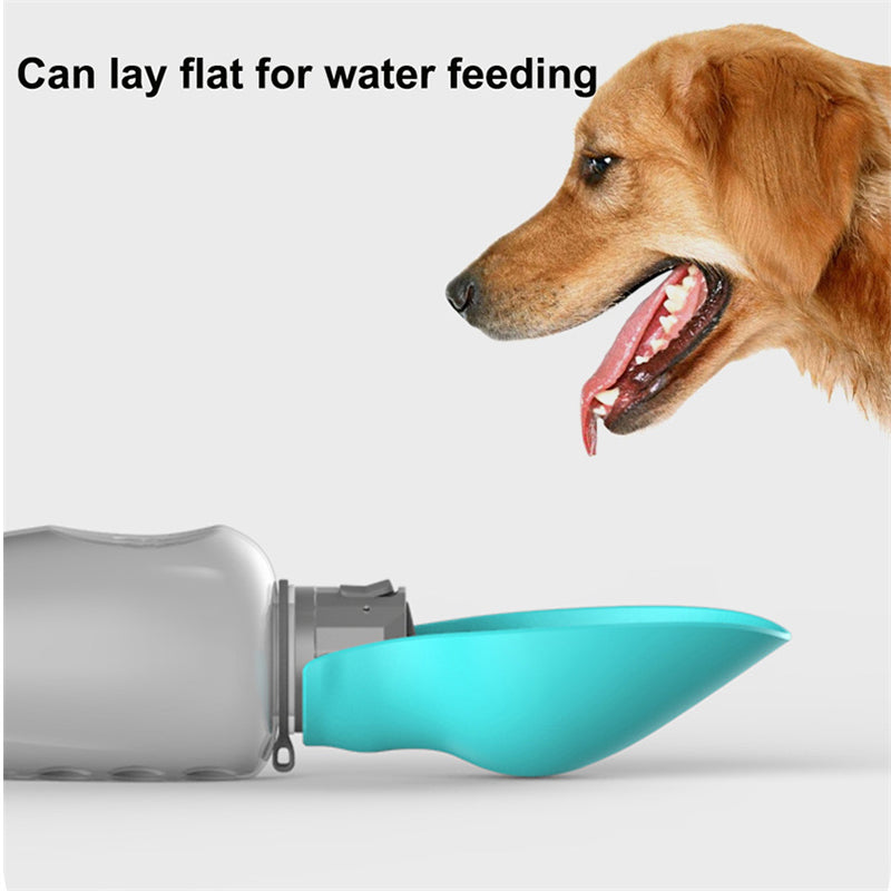 High Capacity 800ml Dogs Water Bottle Portable Leakproof Pet Foldable Drinking Bowl4