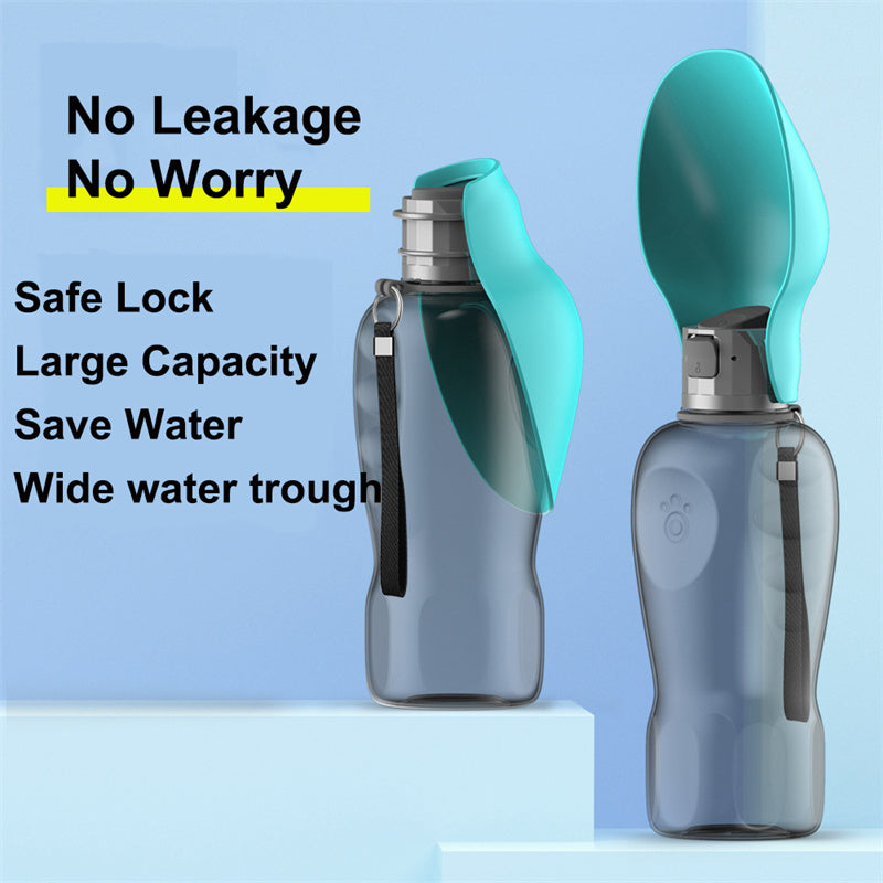 High Capacity 800ml Dogs Water Bottle Portable Leakproof Pet Foldable Drinking Bowl8