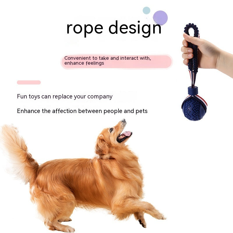 Interactive Dog Toy Ball Interactive Teether With Rope Dog Ball Pet Supplies Chewing Ball Training For Living Room Lake Beach Pets Products1