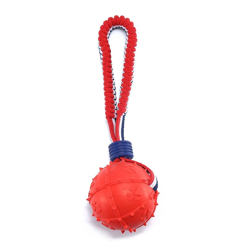 Interactive Dog Toy Ball Interactive Teether With Rope Dog Ball Pet Supplies Chewing Ball Training For Living Room Lake Beach Pets Products15