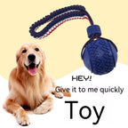 Interactive Dog Toy Ball Interactive Teether With Rope Dog Ball Pet Supplies Chewing Ball Training For Living Room Lake Beach Pets Products4