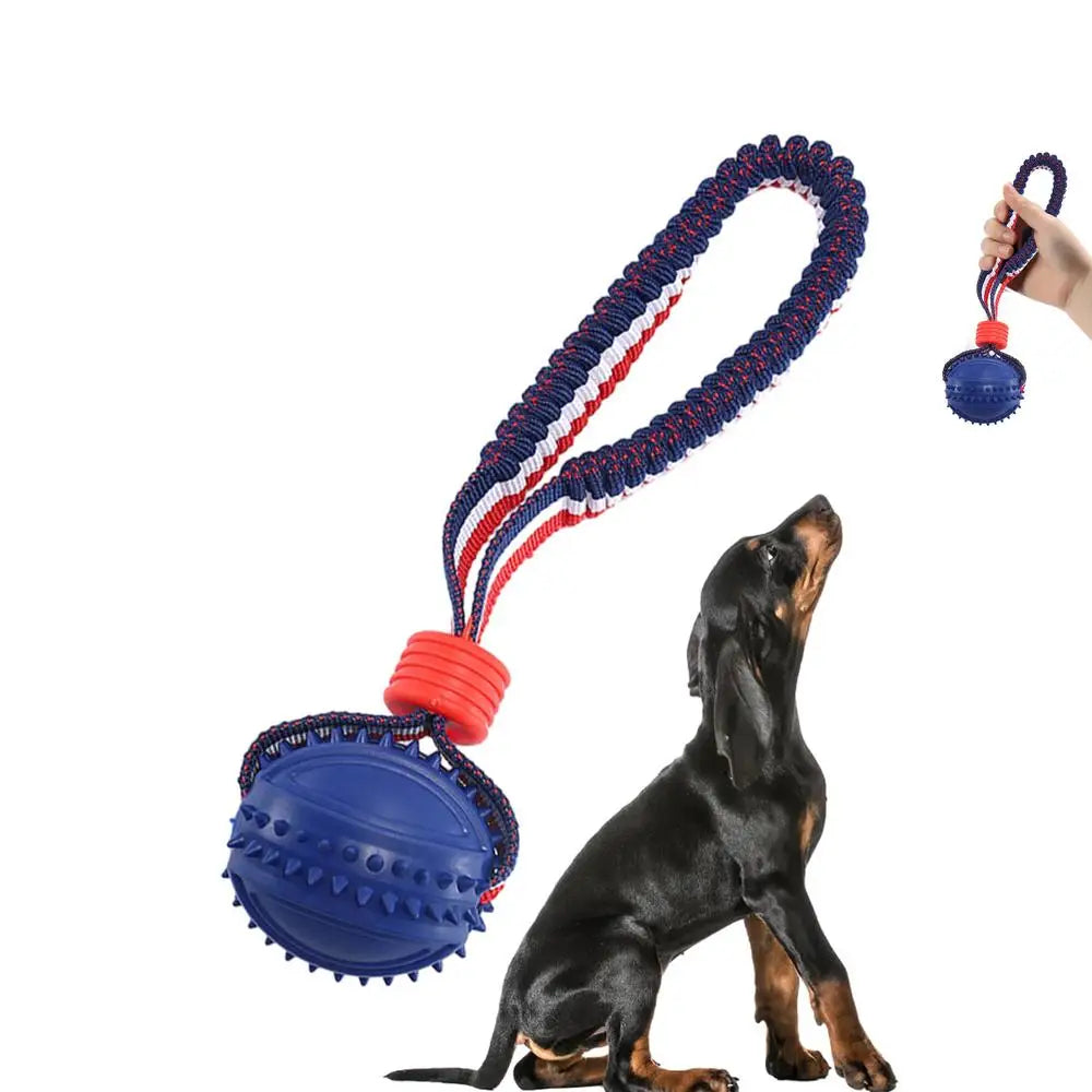 Interactive Dog Toy Ball Interactive Teether With Rope Dog Ball Pet Supplies Chewing Ball Training For Living Room Lake Beach Pets Products6