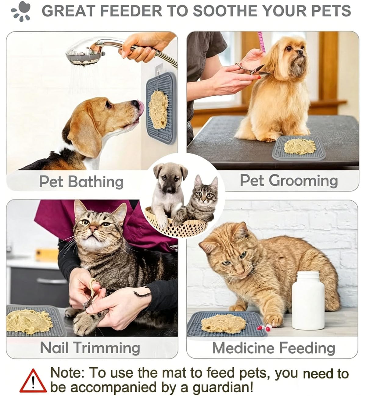 Licking Mat for Dogs & Cats with Suction Cups6