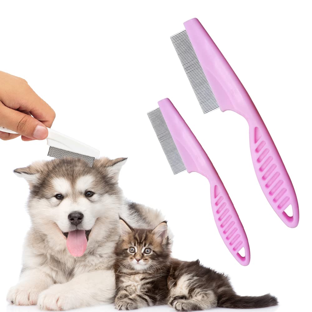 Multifunctional Pet Comb Tear Stain Removal Comb Magic Pets Grooming Comb Kit For Small Dogs Puppies  Pet Grooming Brush Fine-Tooth Stainless Grooming Massage Comb1