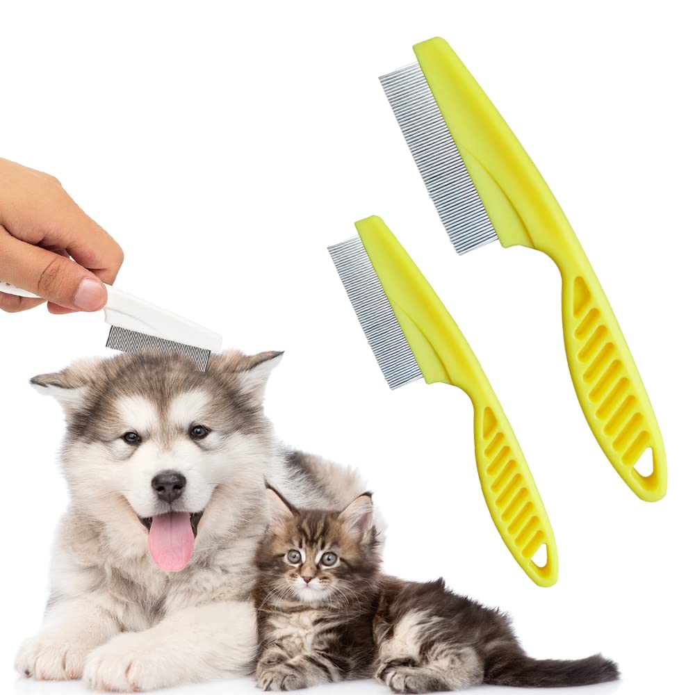 Multifunctional Pet Comb Tear Stain Removal Comb Magic Pets Grooming Comb Kit For Small Dogs Puppies  Pet Grooming Brush Fine-Tooth Stainless Grooming Massage Comb3
