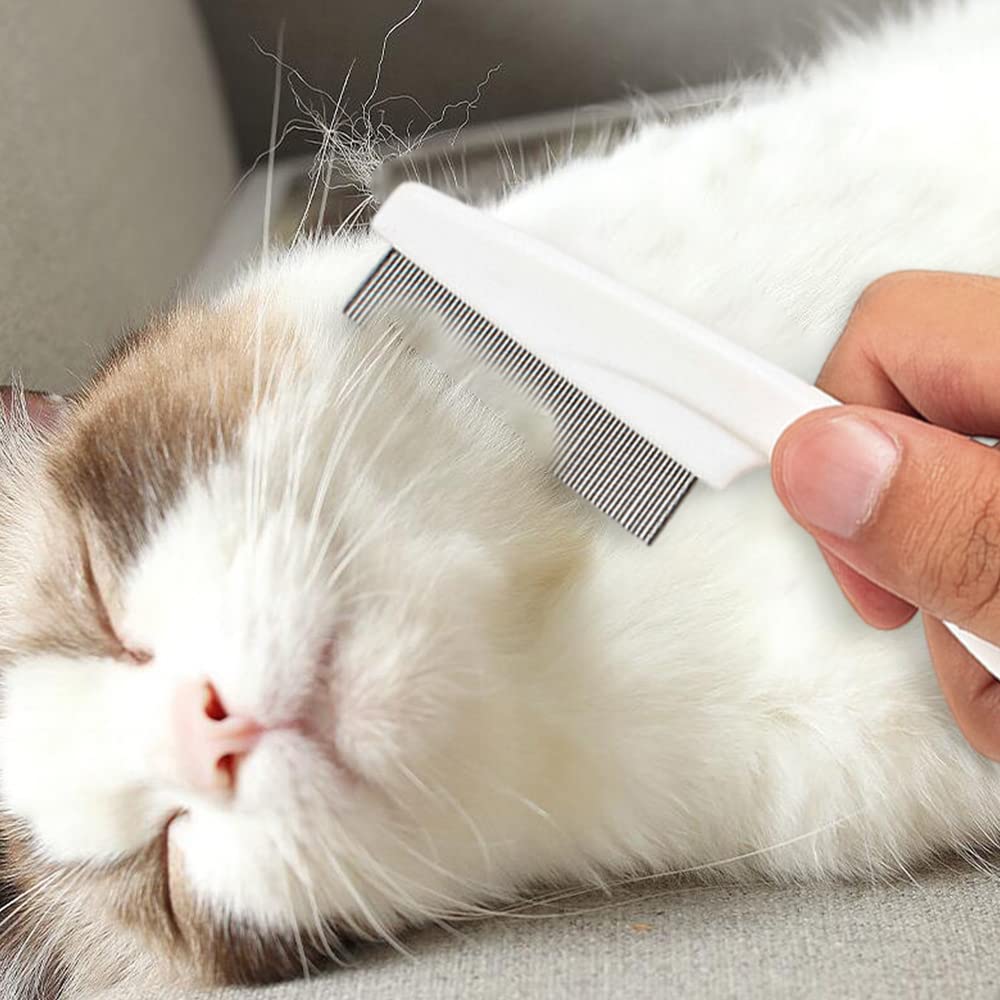 Multifunctional Pet Comb Tear Stain Removal Comb Magic Pets Grooming Comb Kit For Small Dogs Puppies  Pet Grooming Brush Fine-Tooth Stainless Grooming Massage Comb7