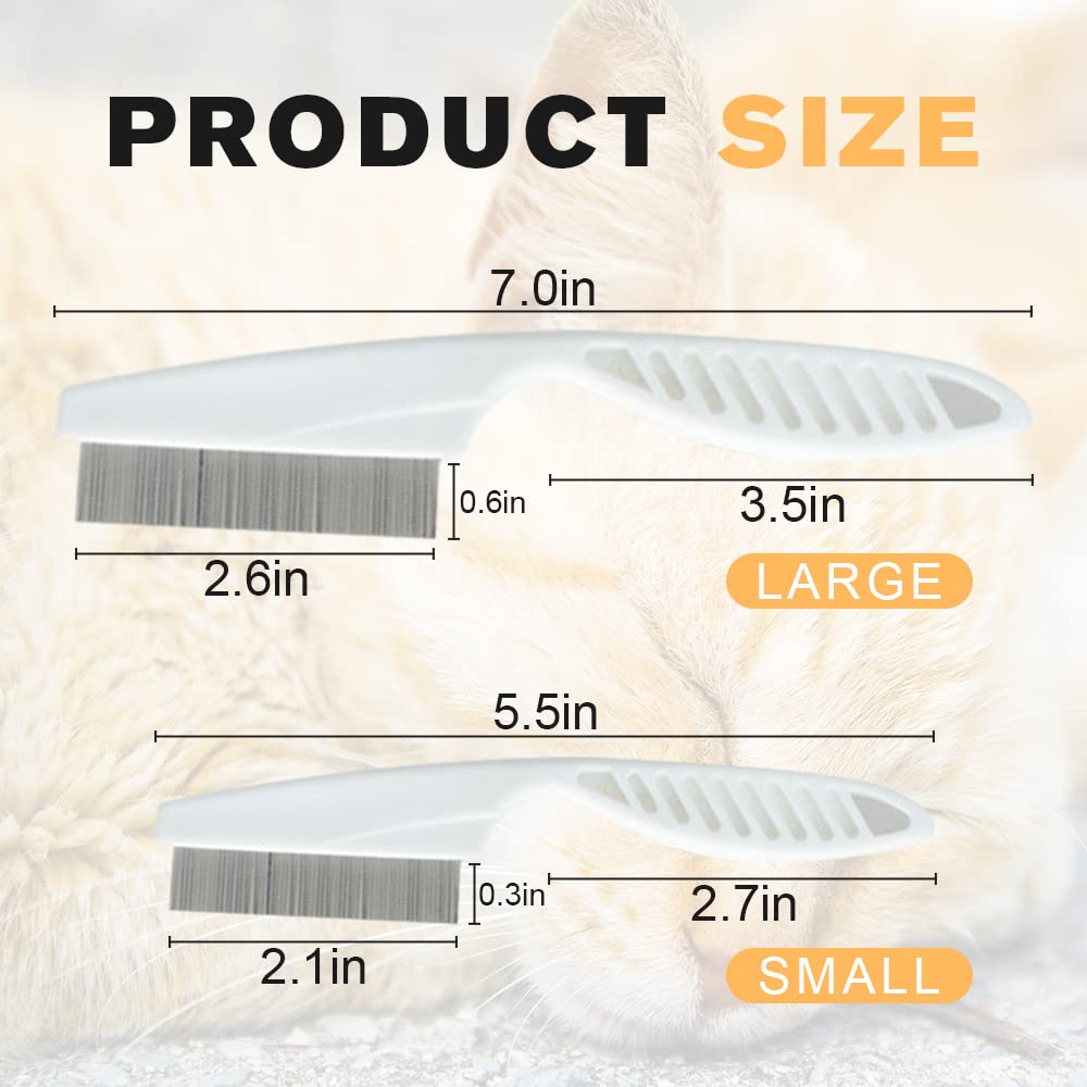 Multifunctional Pet Comb Tear Stain Removal Comb Magic Pets Grooming Comb Kit For Small Dogs Puppies  Pet Grooming Brush Fine-Tooth Stainless Grooming Massage Comb9