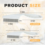 Multifunctional Pet Comb Tear Stain Removal Comb Magic Pets Grooming Comb Kit For Small Dogs Puppies  Pet Grooming Brush Fine-Tooth Stainless Grooming Massage Comb9