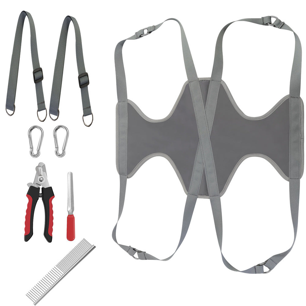 Pet Grooming Hammock For Cats & Dogs Hanging Harness Pet Supplies Kit With Nail Clippers Trimmer2