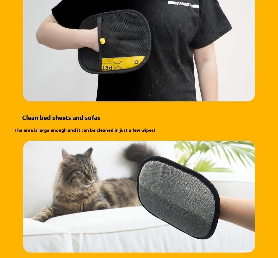 Portable Home Pet Hair Removal Gloves2
